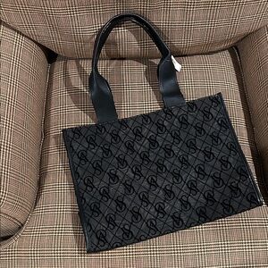Victoria's Secret Black Monogram Tote